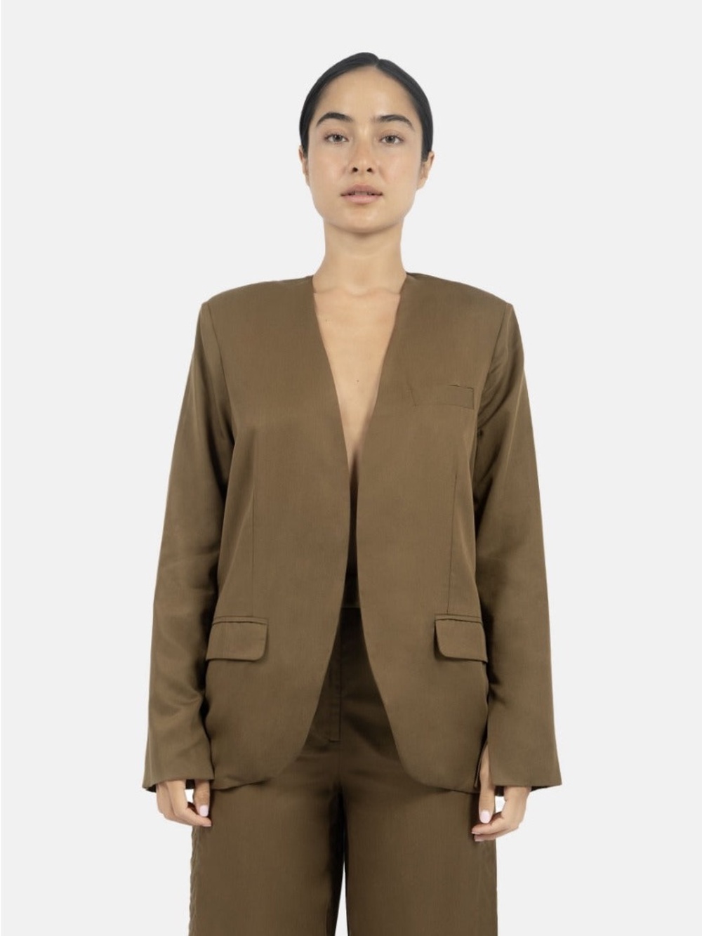 1 People Auckland Blazer -Taupe
